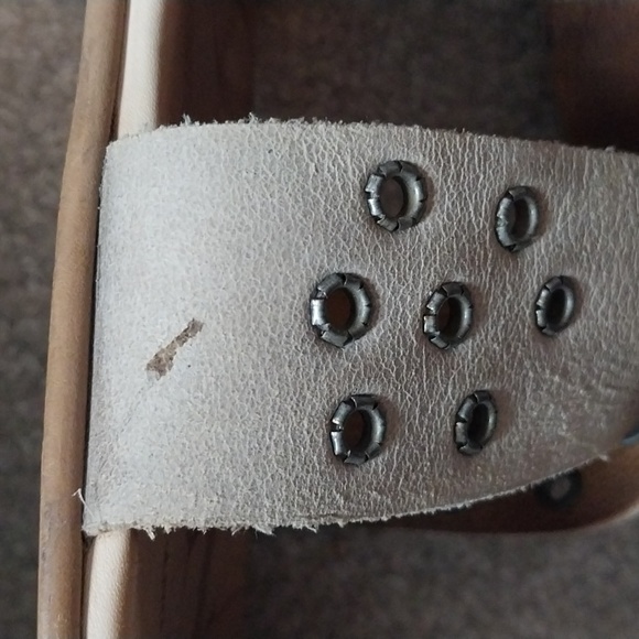 Cute Flat Italian Leather Sandals Zip in back - Picture 5 of 6